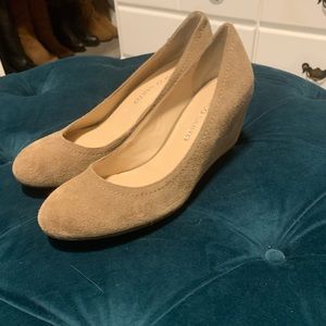 Franco sarto suede wedge sz 7.5 🤎
